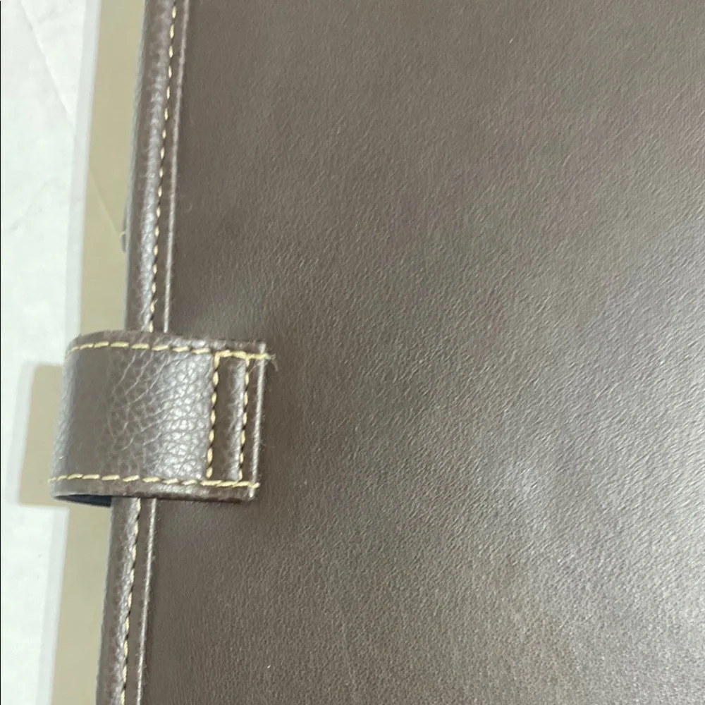 VGUC. Franklin Covey Brown Leather Planner